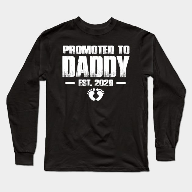 Promoted to Daddy 2020 Funny Father's Day Gift Ideas For New Dad Long Sleeve T-Shirt by smtworld